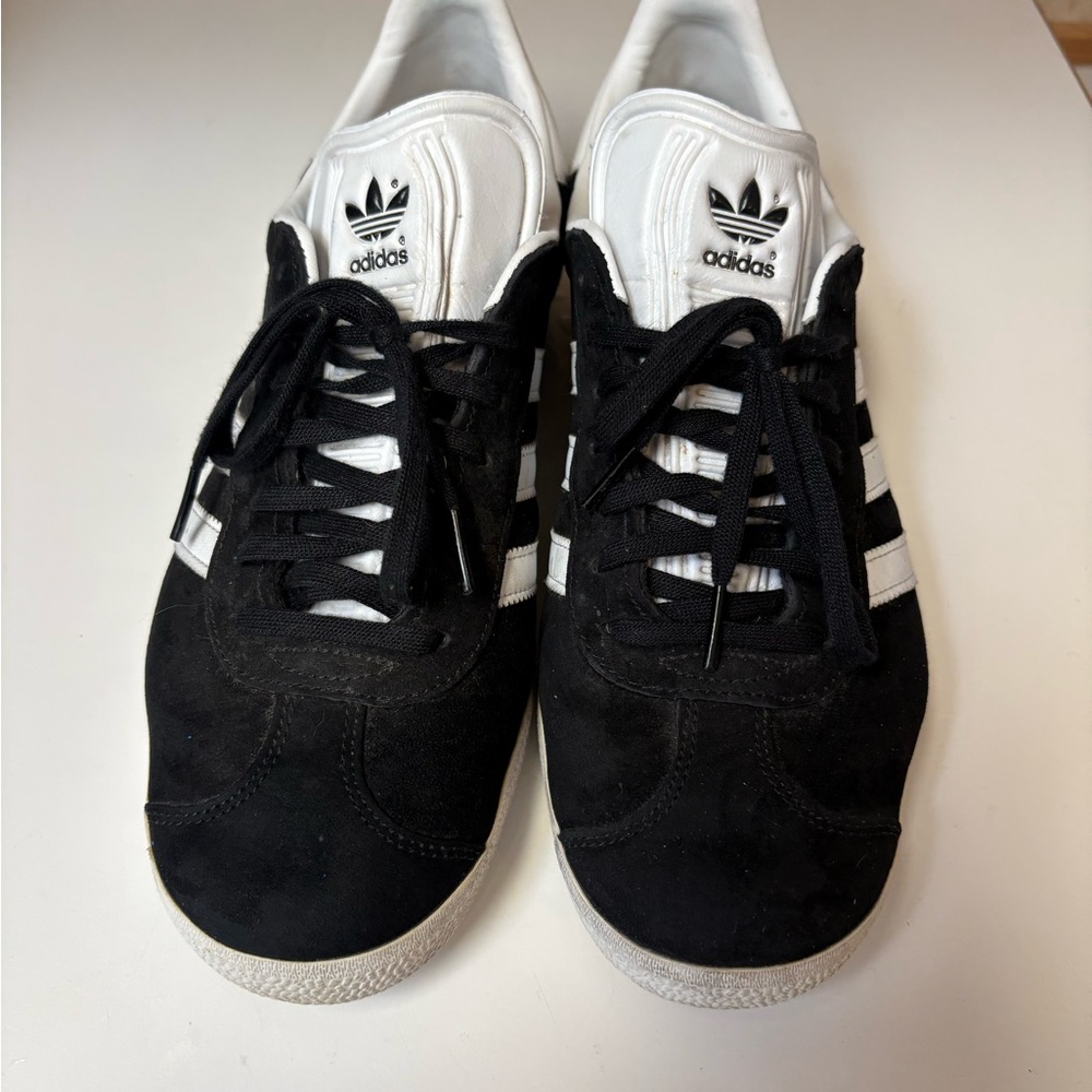 Adidas Black and White Gazelle Sneakers